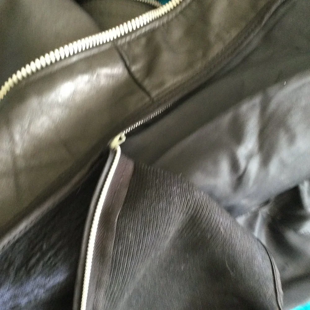 Excelled Black Leather Jacket,‎ Vintage, 42R,